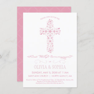 Invitation à la première communion - Fille Invitat