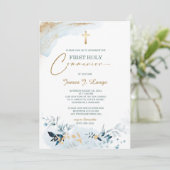 Invitation à la Première Communion Garçon (Debout devant)