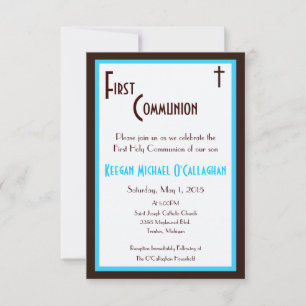 Invitation à la première communion - Garçon