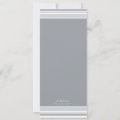 Invitation à la première communion gris et rose (Dos)