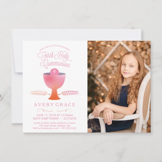 Invitation à la première communion - Invitation ph (Devant)