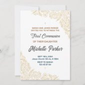 Invitation à la première communion linéaire (Devant)