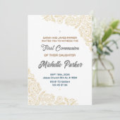 Invitation à la première communion linéaire (Debout devant)