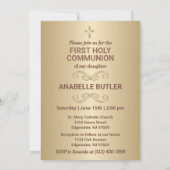 Invitation à la première communion sacrée (Dos)