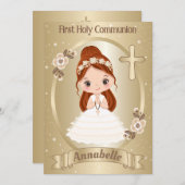 Invitation à la première communion sacrée (Devant / Derrière)