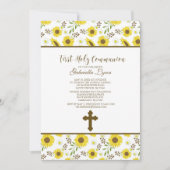 Invitation à la première communion sacrée des tour (Devant)