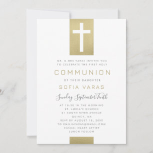 Invitation à la Première Communion Sainte Croix d'