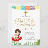 Invitation à la première communion sainte de Cactu (Devant)