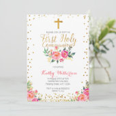 Invitation à la première communion sainte de la fi (Debout devant)