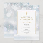 Invitation à la première communion sainte des floc (Devant / Derrière)