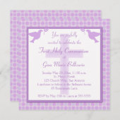 Invitation à la première communion sainte des Pois (Devant / Derrière)