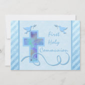 Invitation à la première communion sainte pour un (Devant)