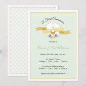 Invitation à la première communion - Twins (Devant / Derrière)