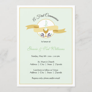 Invitation à la première communion - Twins