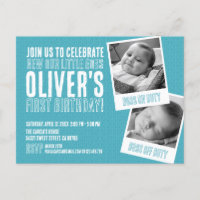 Invitation à la première fête d'anniversaire