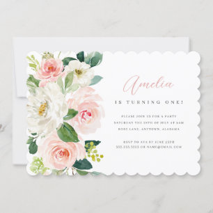 Invitation à la première fête d'anniversaire aux f