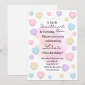 Invitation à la première fête d'anniversaire de Li (Devant / Derrière)