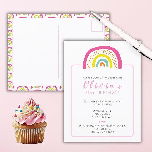 Invitation à la première fête d'anniversaire des F