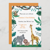 Invitation à la première fête de la jungle (Devant / Derrière)