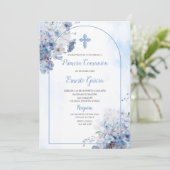 Invitation à la première réunion florale bleue (Debout devant)