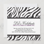 Invitation à la presse Zebra (Dos)
