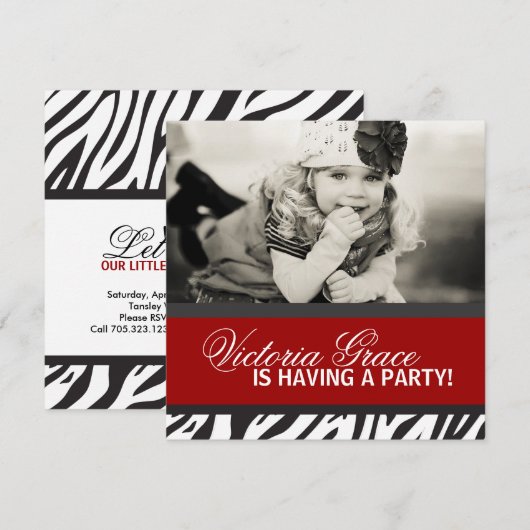 Invitation à la presse Zebra (Devant / Derrière)