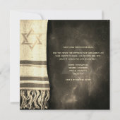 Invitation à la prière Gold Bar Mitzvah (Dos)