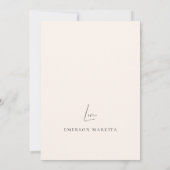 Invitation à la proposition d'une fille de fleurs  (Dos)