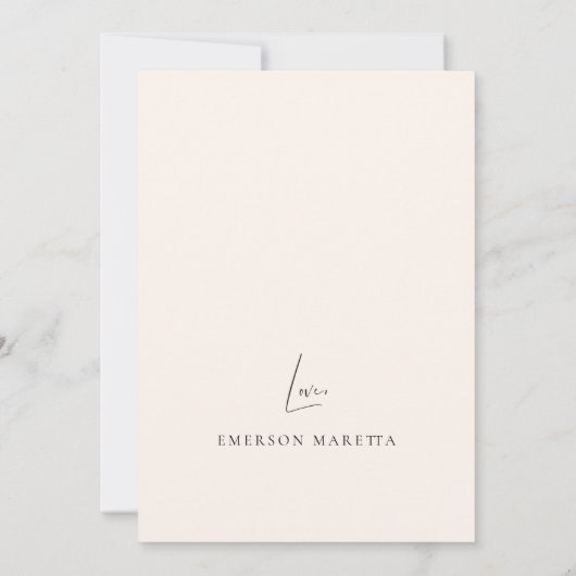 Invitation à la proposition d'une fille de fleurs  (Dos)