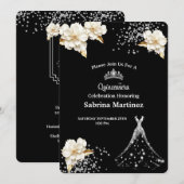 Invitation à la Quinceanera (Devant / Derrière)