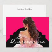 Invitation à la Quinceanera (Devant / Derrière)