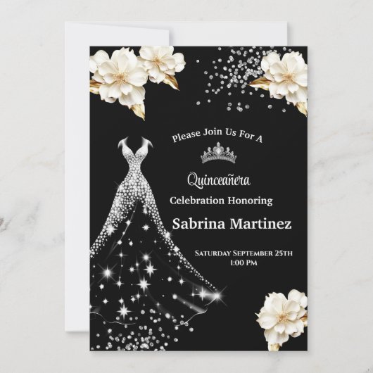Invitation à la Quinceanera (Devant)