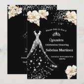 Invitation à la Quinceanera (Devant / Derrière)