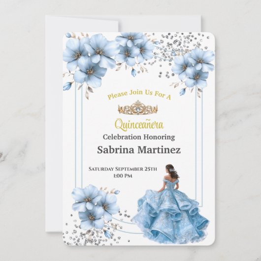 Invitation à la Quinceanera (Devant)