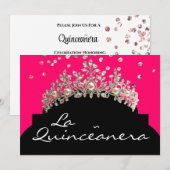 Invitation à la Quinceanera (Devant / Derrière)
