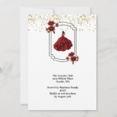 Invitation à la Quinceanera (Dos)