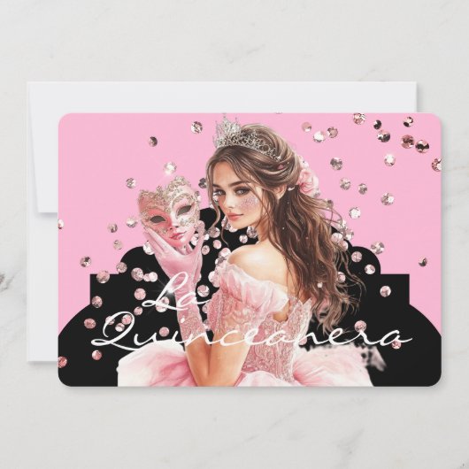 Invitation à la Quinceanera (Devant)