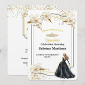 Invitation à la Quinceanera (Devant / Derrière)