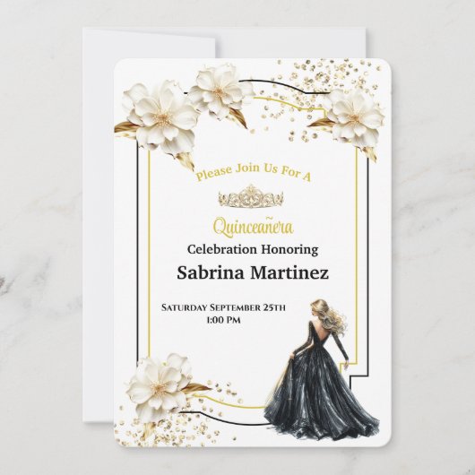 Invitation à la Quinceanera (Devant)