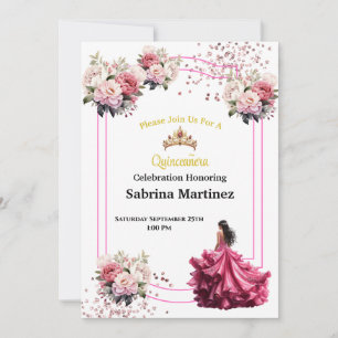 Invitation à la Quinceanera