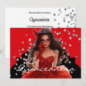 Invitation à la Quinceanera (Devant / Derrière)