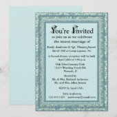 Invitation à la réception après mariage (Devant / Derrière)