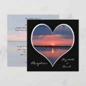 Invitation à la réception après mariage - Coucher  (Devant / Derrière)