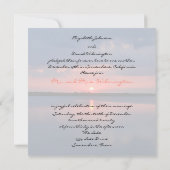 Invitation à la réception après mariage - Coucher  (Dos)