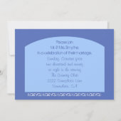 Invitation à la réception après mariage -- Voiture (Dos)