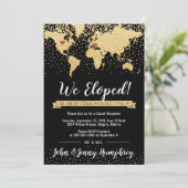 Invitation à la réception avec carte (Debout devant)