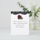 Invitation à la réception Conception de Roses et g (Debout devant)