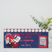 Invitation à la réception de billets de base-ball- (Debout devant)