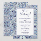 Invitation à la réception de fuite avec des carrea (Devant / Derrière)