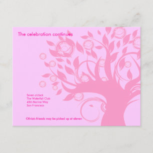 Invitation à la réception de la Bat Mitzvah de Tre